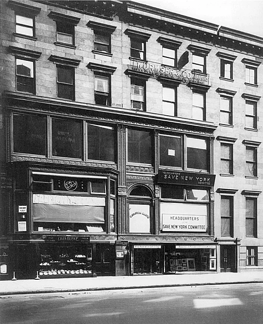 公有领域——291 exterior view, before 1913（注意：此为 291 画廊外景历史照片，非《统舱》）