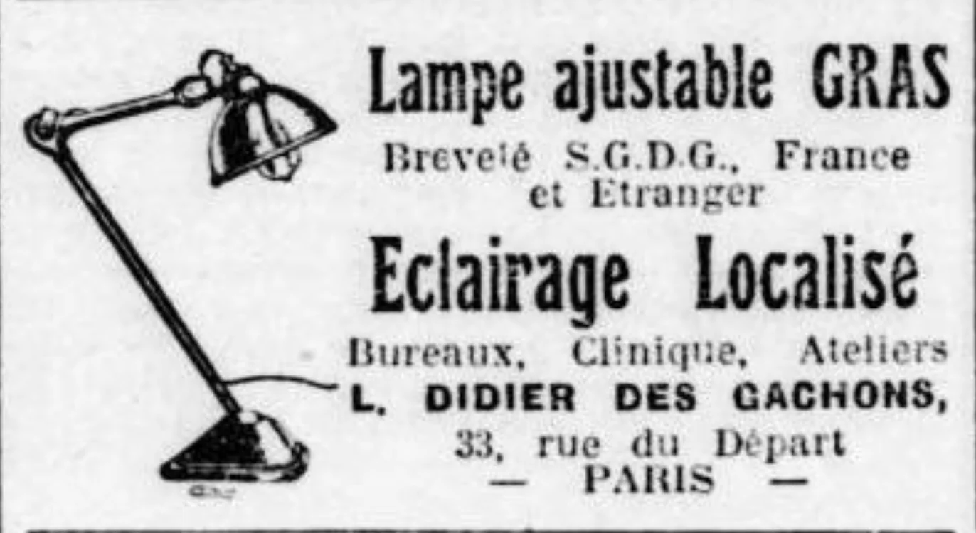 Lampe Gras 局部照明广告 · 1922 · 公有领域