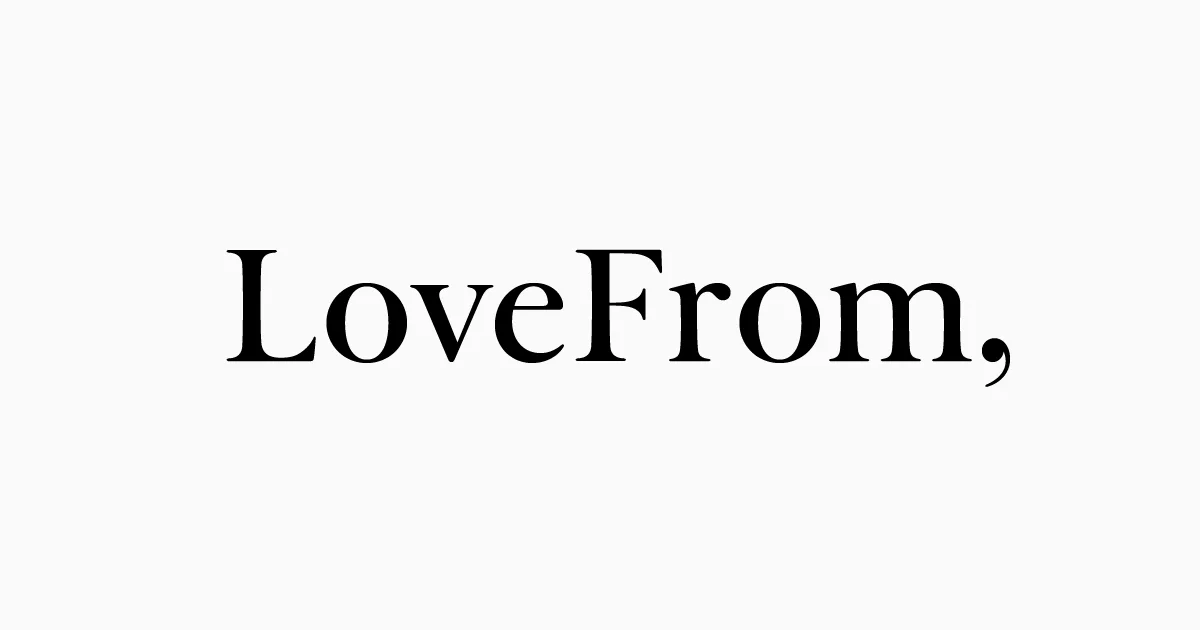 LoveFrom, · 字标与字体