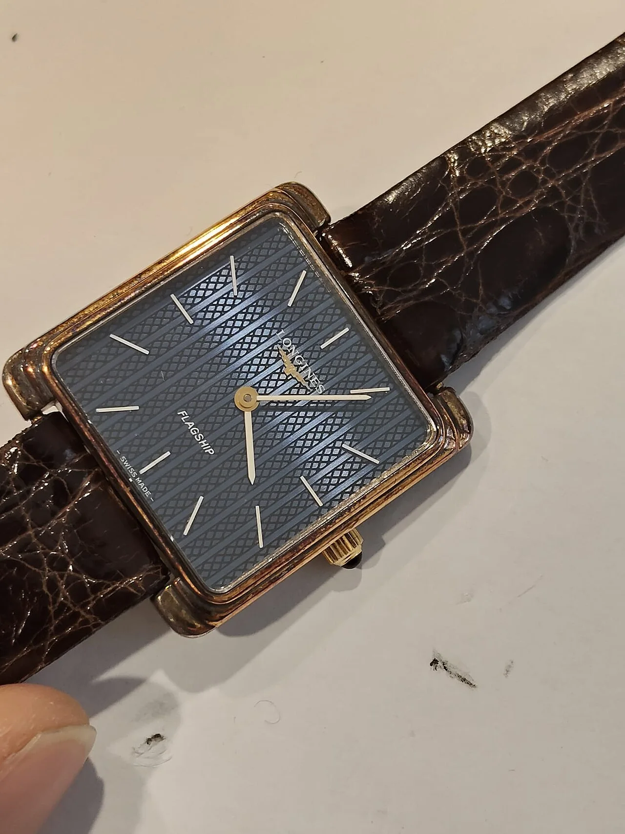 Longines Flagship（1970 年代中期，vermeil 银镀金壳）· 危机年代的常规产品