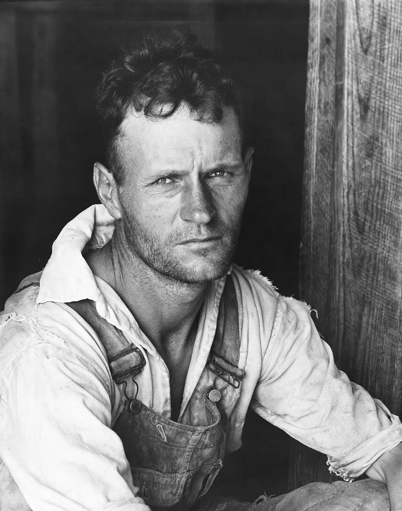 Walker Evans 摄，公有领域（FSA）——弗洛伊德·伯勒斯，黑尔县，1936 年