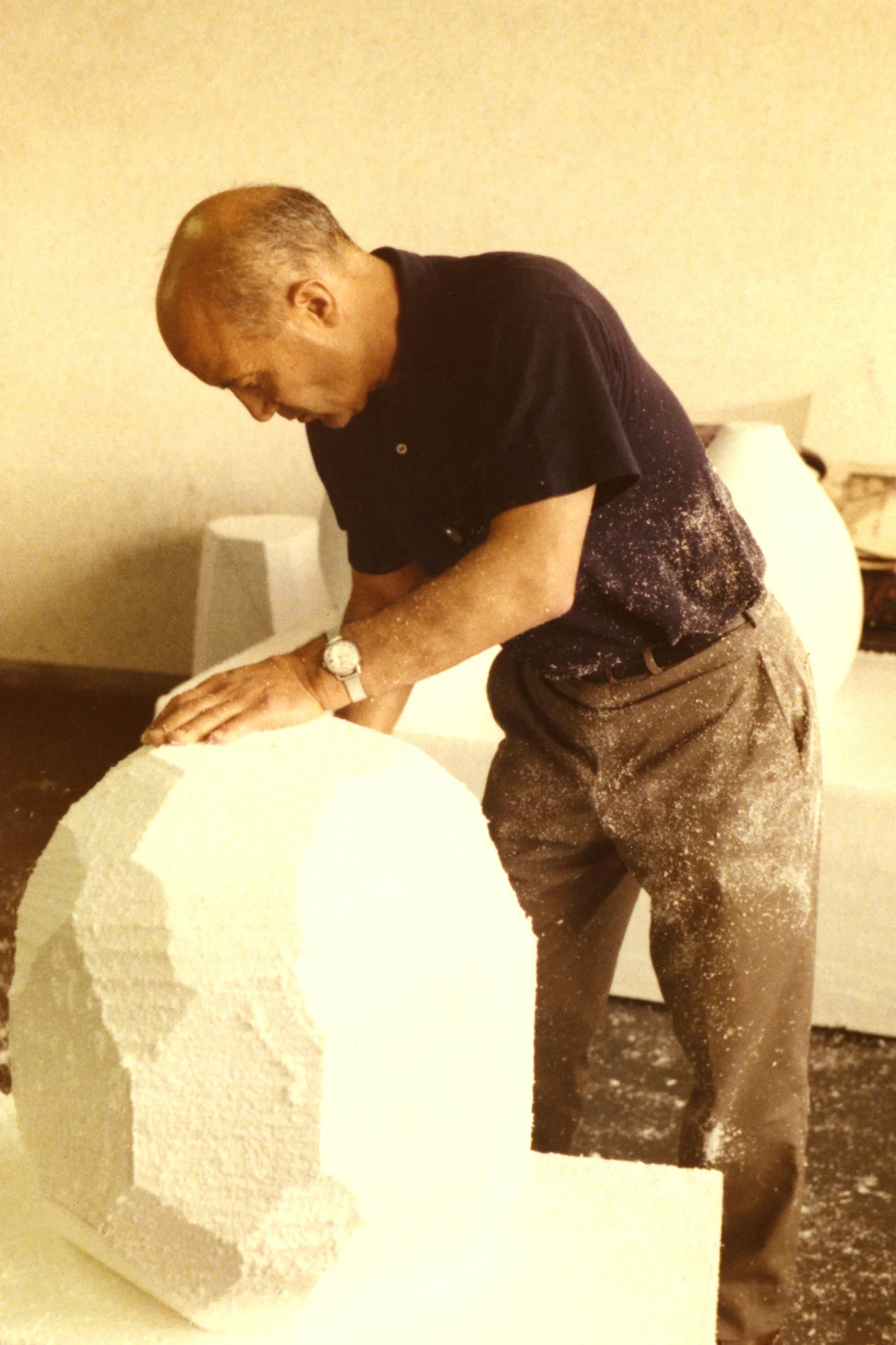 野口勇制作 Akari 泡沫模型，约 1968 · 摄影者未署名 · 馆藏 06939 · ©INFGM / ARS