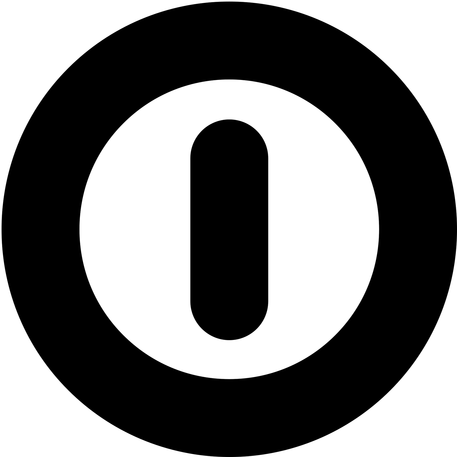 IEC 60417-5010「通断」符号 · 公有领域