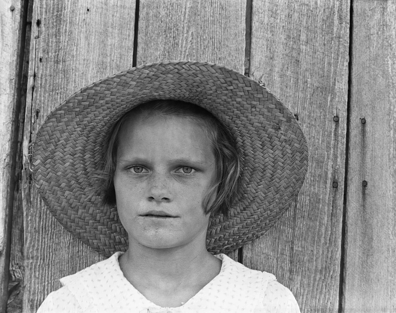 Walker Evans 摄，公有领域（FSA）——露西尔·伯勒斯，黑尔县，1936 年