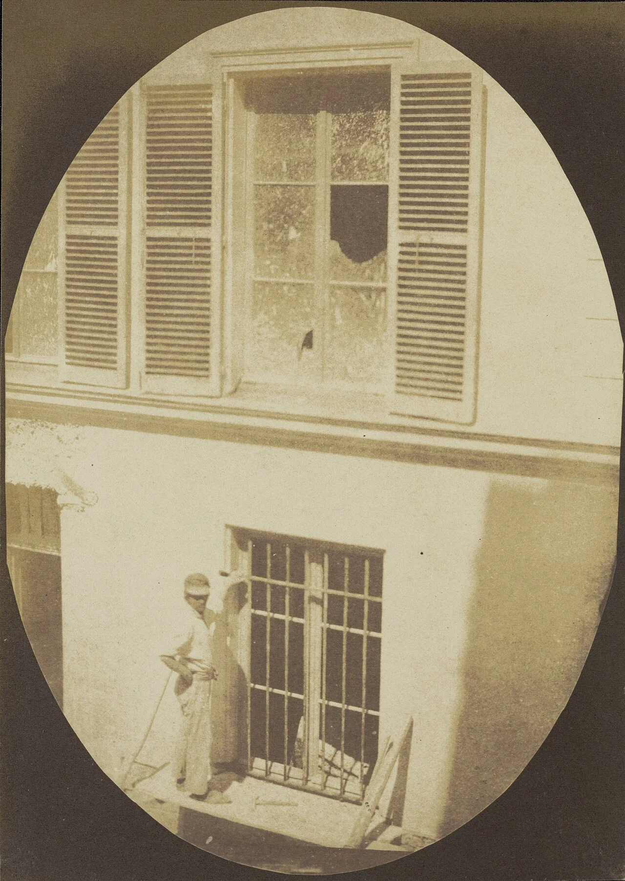 Hippolyte Bayard 摄，公有领域——《巴黎的建筑工人》（翻拍版），19 世纪