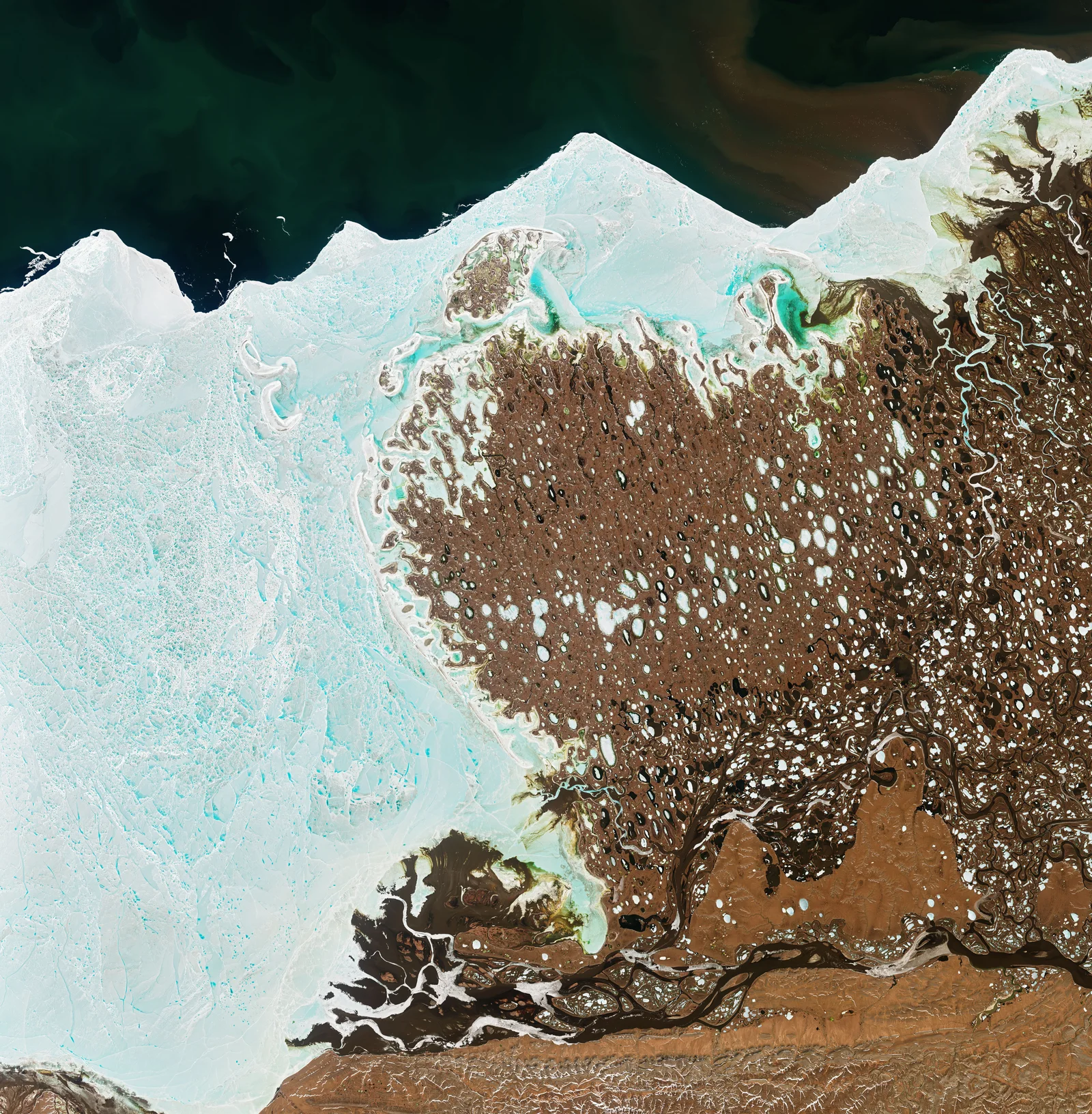 2022年6月17日 · Landsat 9 OLI-2；NASA Earth Observatory / Joshua Stevens，使用 USGS Landsat 数据。