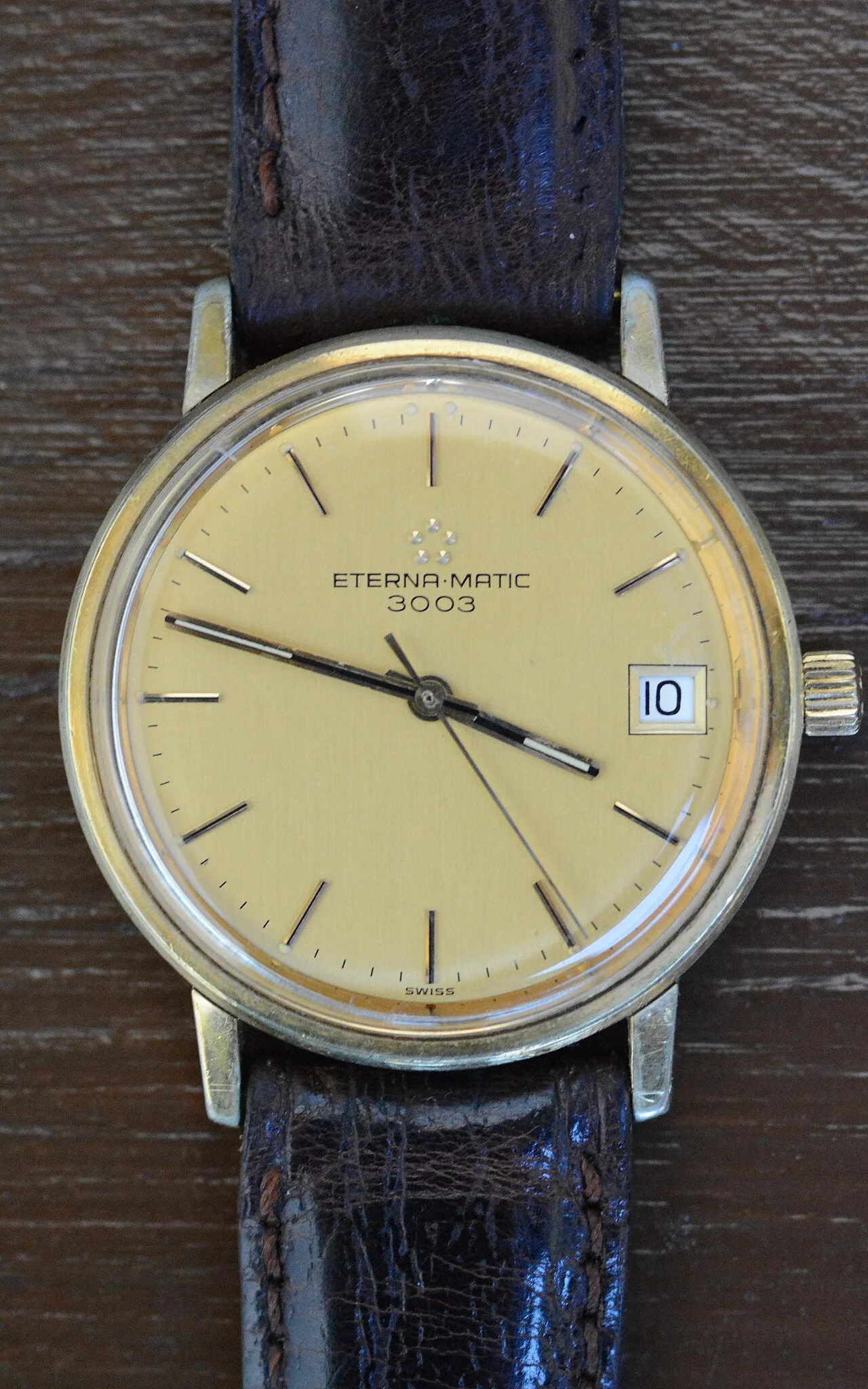 Eterna-Matic 3003(Cal. 1504,1974 年)· Eterna 品牌末期的高频机芯款