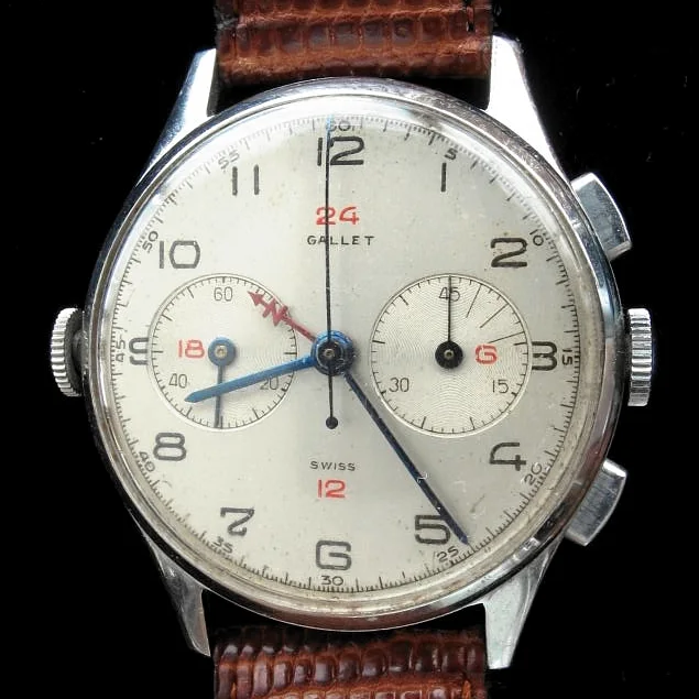Gallet 脉刻计时表（医疗用）· 注意：藏品照