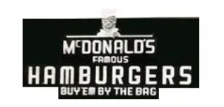麦当劳 1948–1953 年标志：Speedee 与早期字标。公有领域图像，商标权归 McDonald’s