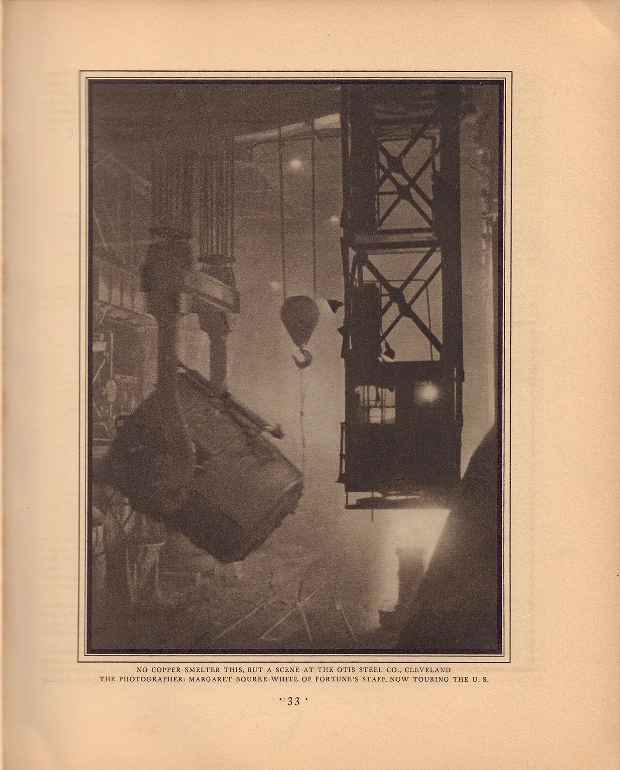 Margaret Bourke-White 摄，公有领域——奥蒂斯钢厂车间，《财富》刊出版本，1929